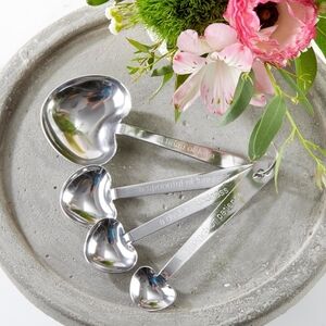 "Love Beyond Measure" Heart-Shaped Measuring Spoons Set